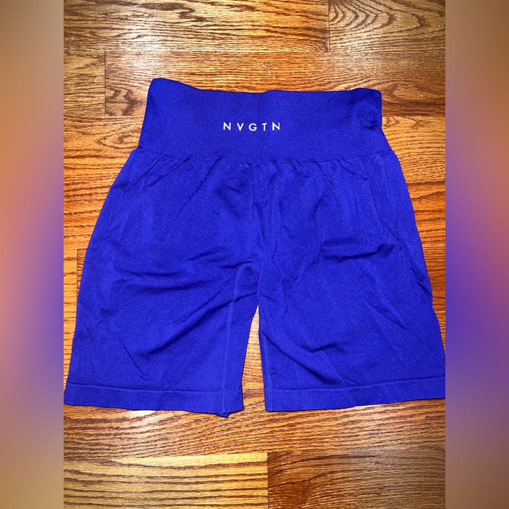 NVGTN Blue Bike Shorts Athletic Fit